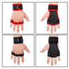 Weightlifting Dumbbell Horizontal Bar Anti-cocoon Anti-slip Wrist Fitness Four-finger Gloves, M, L, XL