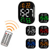 13-Inch LED Acrylic Electronic Clock Large-Screen Square Wall Clock With Timing Temperature Humidity, 6632 White Light, 6632 Orange White Green, 6632 White Blue, 6632 White Orange, 6632 White Red