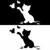 10pcs Disc Cat Reflective Scratch Body Sticker