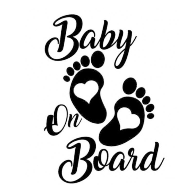 10pcs Baby On Board Warning Car Sticker Reflective Scratch Body