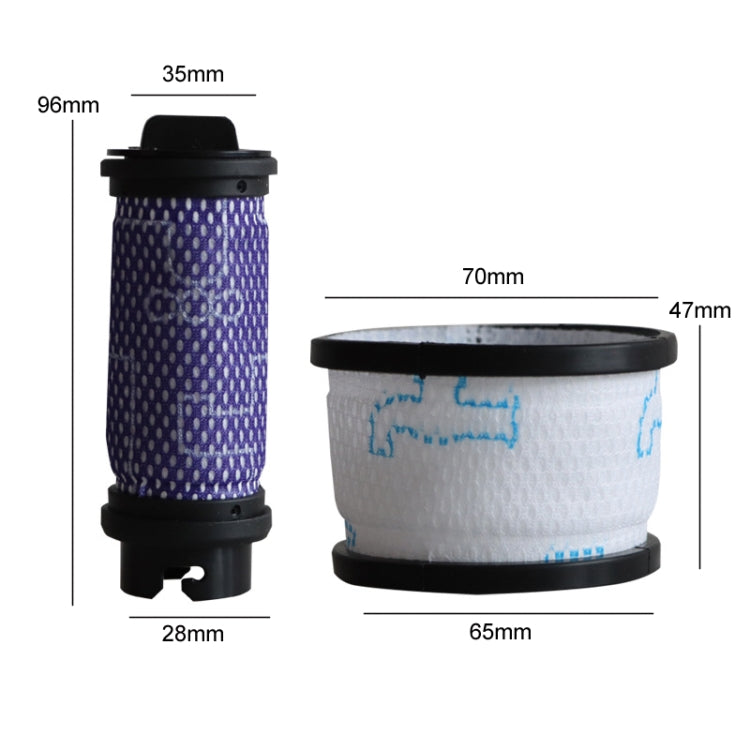 For INSE S600/S6P/S6 Vacuum Cleaner Accessories Filter Cartridge Filter Cotton, White