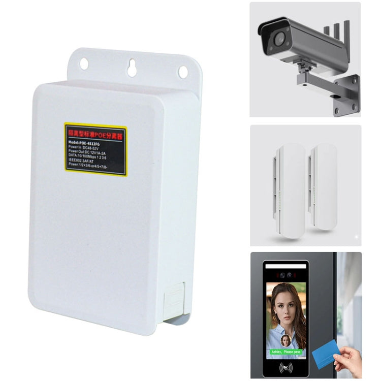 POE-4812FG 48V To 12V Isolated Standard POE Splitter Outdoor