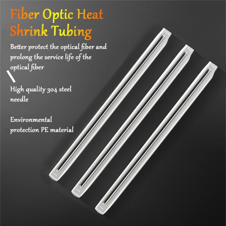 100pcs/pack 60mm Single Pin Optical Fiber Heat Shrinkable Tube Optical Hot Melt Tube, 60mm Single Pin