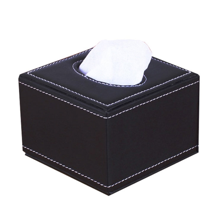 Hotel Restaurant Leather Square Paper Box Car Tissue Box