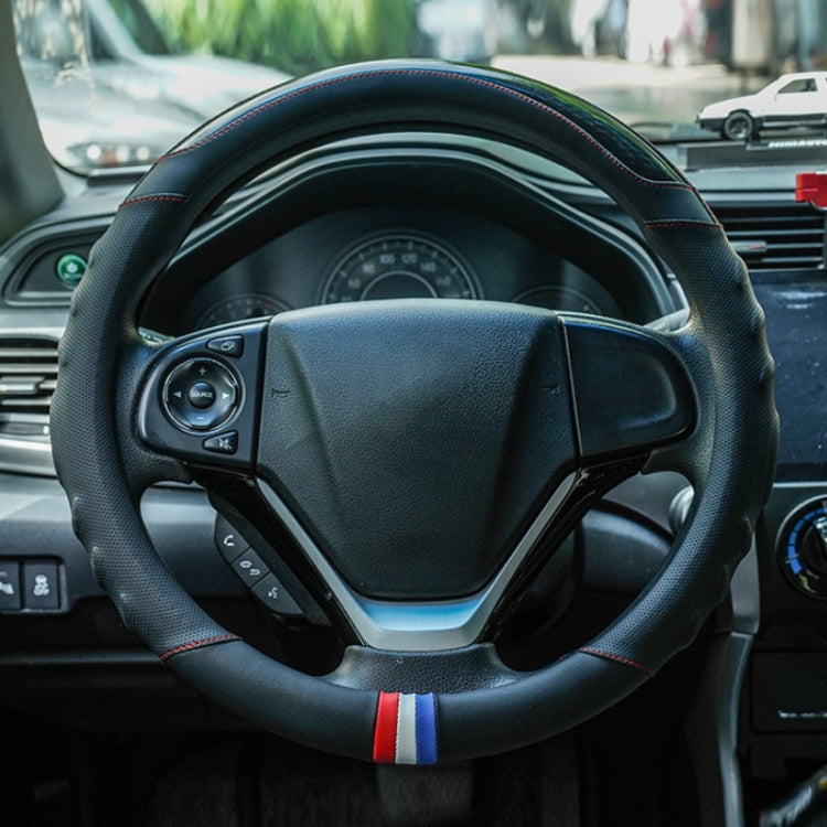 38cm Microfiber Leather Sports Colorful Car Steering Wheel Cover