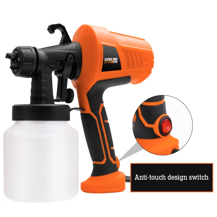 HILDA High Voltage Motorized Paint Spray Tool Portable And Detachable, EU Plug Yellow, EU Plug Orange, With Anti-Touch Switch EU Plug Yellow, With Anti-Touch Switch EU Plug Orange, US Plug Yellow, US Plug Orange, With Anti-Touch Switch US Plug Yellow��...