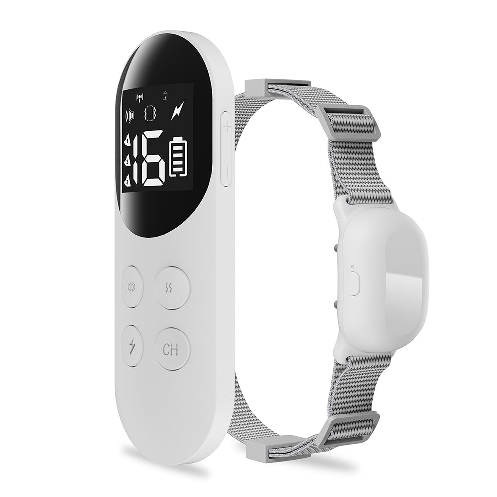 Smart Waterproof Shock Collar For Pets Remote Control Dog Training Device, Size: For-One-Dog(White)