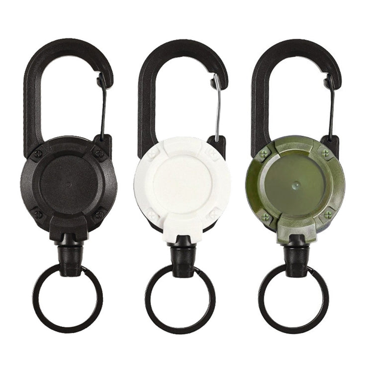 Flexible Climbing Backpack Buckle Retractable Pull Badges Reel Sports Keychain