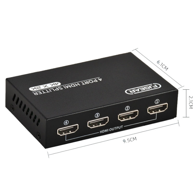 FJGEAR FJ-SM4K104 HD Audio/Video Splitter HDMI 1 In 4 Splitter
