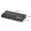 FJGEAR FJ-401HK 4 Ports HDMI KVM Video Splitter With IR Remote Controller, FJ-401HK