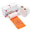 For Phomemo M02 / M02S / M02Pro 3rolls /Pack 53mm Self-Adhesive Black Letter Printer Thermal Labels On Purple / Rose Red / Orange Bottom, Purple / Rose Red / Orange Bottom