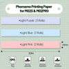 For Phomemo M02S / M02 Pro 9rolls /Pack 15mm Purple/Light Blue/Light Pink Bottom Self-adhesive Thermal Paper, Purple/Light Blue/Light Pink Bottom