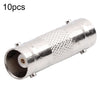 10pcs BNC Female To Female Straight Through Adaptor Surveillance Dual