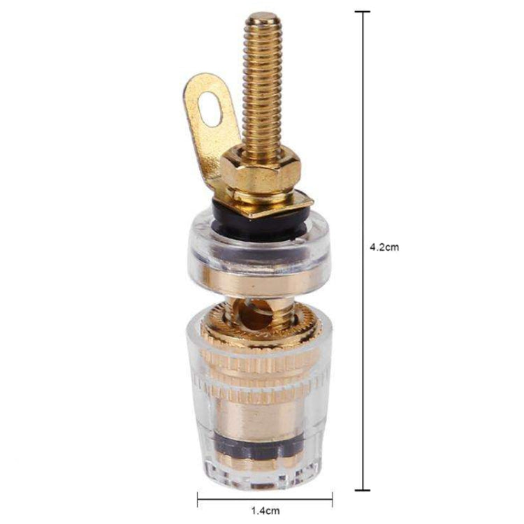 Medium Extended Transparent Terminal Block 4mm Banana Socket Audio Amp ...