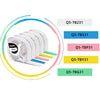 For Phomemo P12 / P12 Pro 12mm x 4m Consumables Label Ribbon, Black Word On White Thermal Paper, Black Word On White Synthetic Paper, Black Word On White Thermal Transfer, Black Word On Transparent Synthetic Paper���������������������������������������...