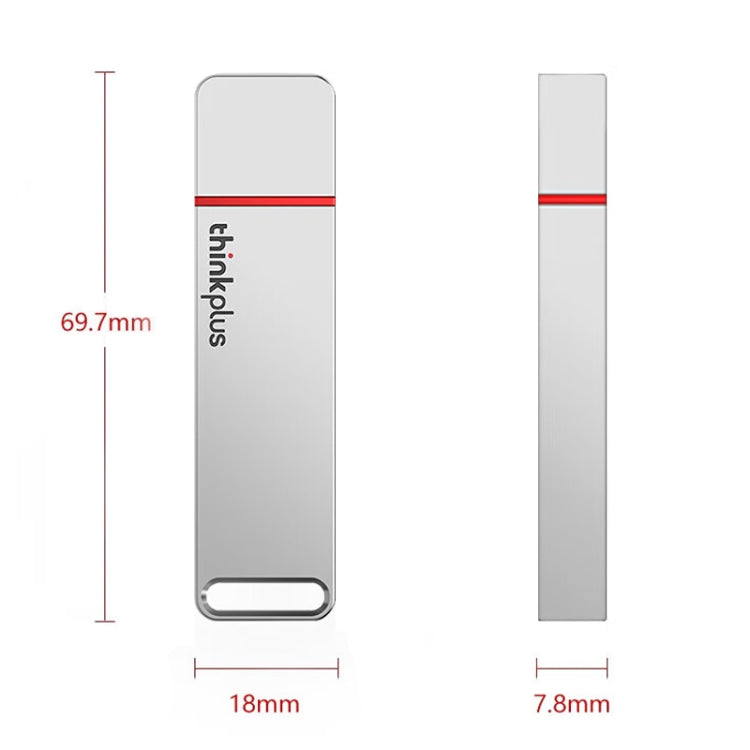 Lenovo Thinkplus TU100Pro USB3.1 Solid State Flash Drive High Capacity Metal USB Memory Disk, TU100Pro 512G(Gray), TU100Pro 512G(Silver)