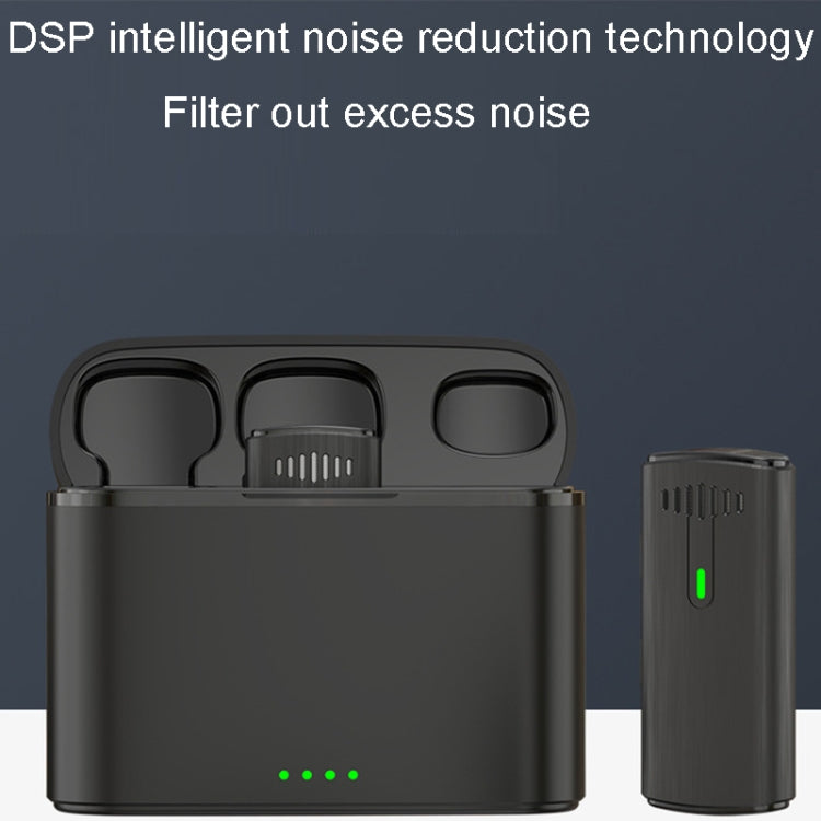 One To Two Outdoor Recording Lavalier Microphone Noise Canceling Wireless Mics, Type-C, 8 Pin
