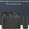 One To Two Outdoor Recording Lavalier Microphone Noise Canceling Wireless Mics, Type-C, 8 Pin