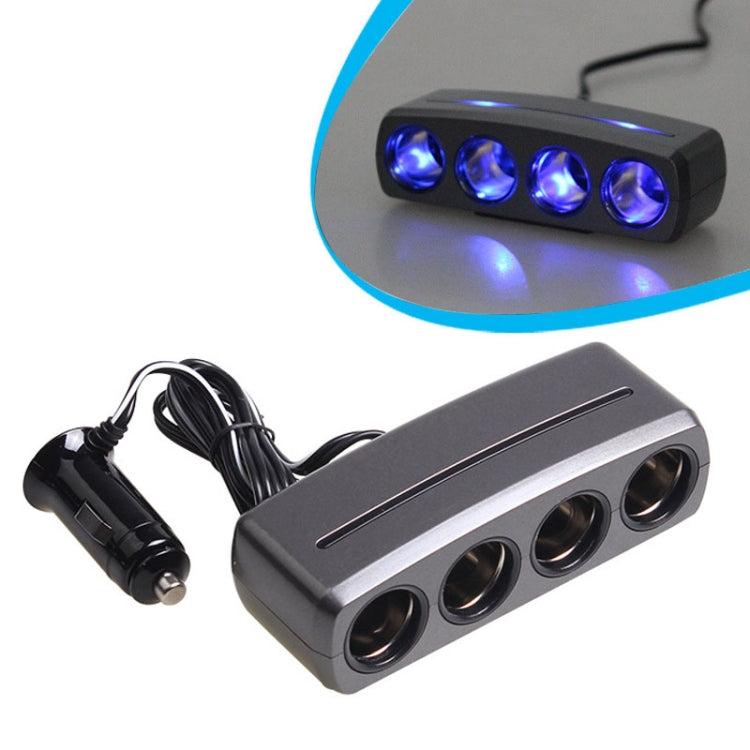SHUNWEI SD-1906 Car 4 In 1 Power Distributors Cigarette Lighter