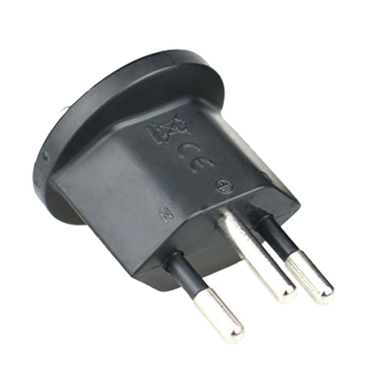 EU To Switzerland Convertible Plug With Ground Wire Travel Adaptor, Without Shell