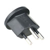 EU To Switzerland Convertible Plug With Ground Wire Travel Adaptor, Without Shell