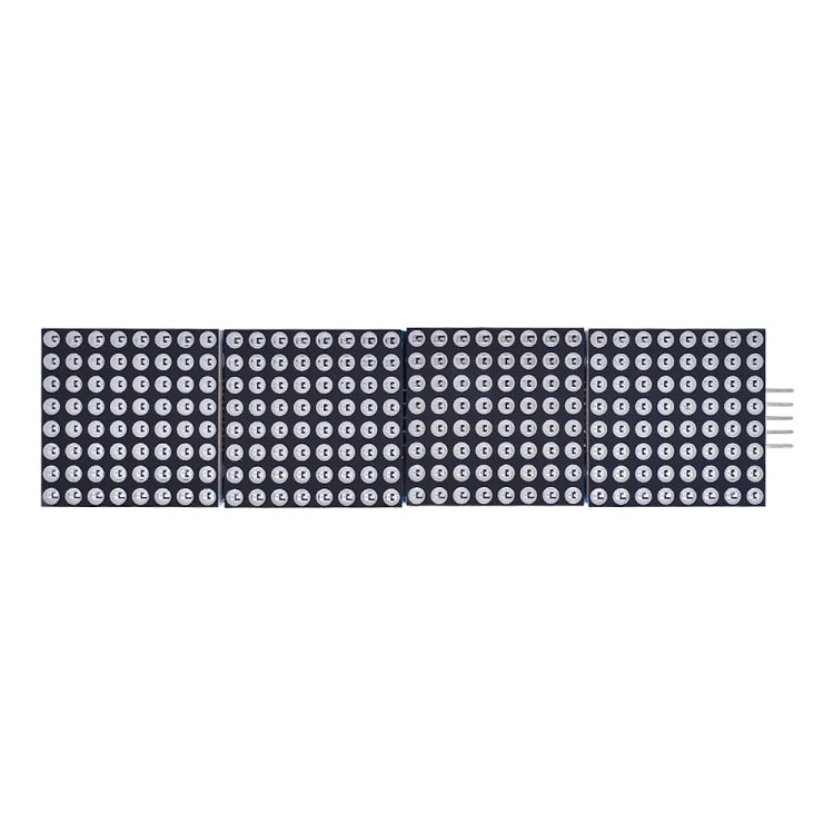 MAX7219 Point Battage Module LH Control Single-Chip Module 4 In 1 Display With 5P Cable, Red Light, Green Light, Blue Light
