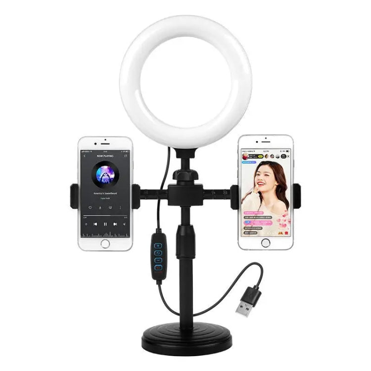 Round Plate Desktop Cell Phone Live Streaming Holder 6 inch Fill