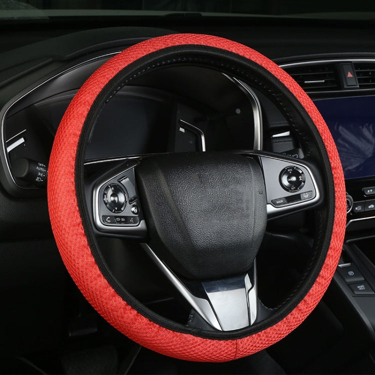 Car Mesh Steering Wheel Cover Breathable Elasticized Handle Sleeve