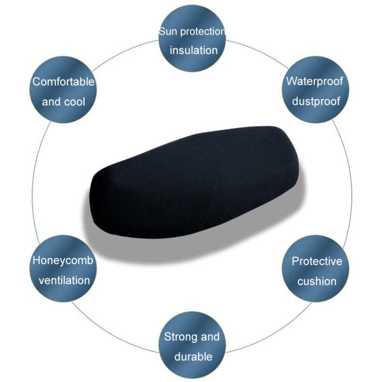 Electric Vehicle Motorcycle Seat Cushion Thickened Sun Protection Cover, 80x60cm