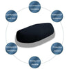 Electric Vehicle Motorcycle Seat Cushion Thickened Sun Protection Cover, 80x60cm