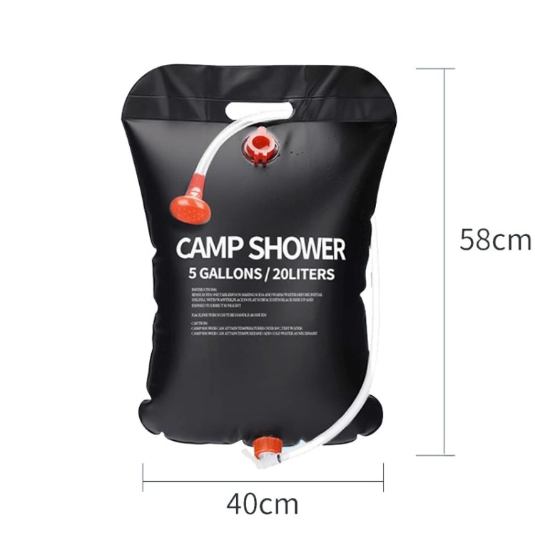 Outdoor Folding Solar Shower Bag Portable Water Storage Bag For Home Use