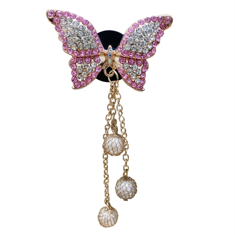 Butterfly Tassel Pearl Diamond Car Air Vent Aromatherapy Clip