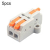 5pcs Push Type Mini Wire Connection Splitter Quick Connect Terminal