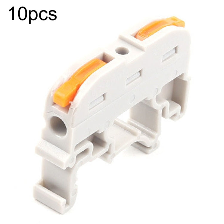10pcs Guide Rail Type Replacement UK Quick Terminal Block 1 Input 1