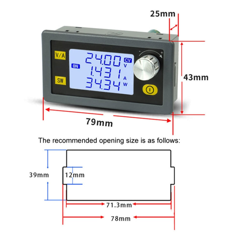 80W 5A DC-DC Adjustable Voltage Regulator Battery Charging Module, 80W 5A