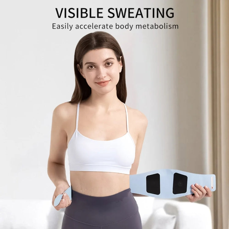 EMS Abdominal Fitness Device Slimming Waist Period Pain Relieve Massager, Lake Blue
