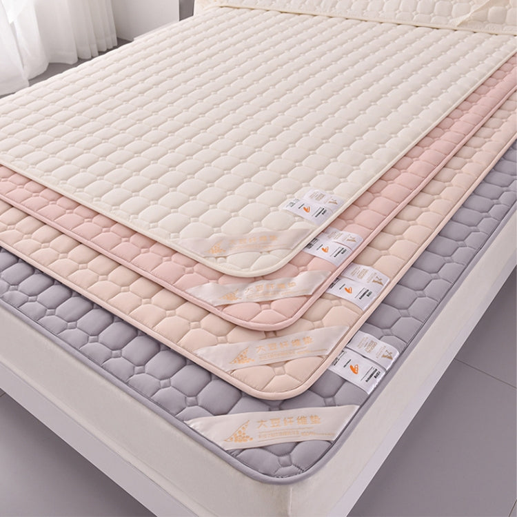 Soft And Breathable Soybean Cotton Thickened Non-Slip Mattress Pad, 200x220cm