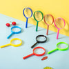 4pcs Children Color Magnifier 60mm Handheld Plastic Magnifying Glass, Color Random Delivery, 60mm 5X