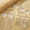 10pcs 3X Magnifying Glass Plastic Transparent Integrated Handheld HD Children Toy Magnifier, 40mm, 28mm