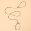 1.5m x 0.6cm Dog Traction Rope Mid Large Dog Universal Safety Buckle Chain Circle(Red White)