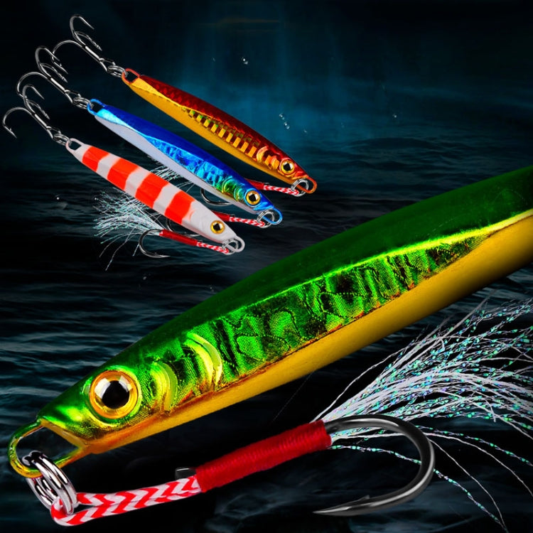 PROBEROS LF128 Long Casting Lure Iron Plate Lead Fish Freshwater Sea Fishing Warp Bass Metal Sequins Baits, 7g, 10g, 15g, 20g, 30g