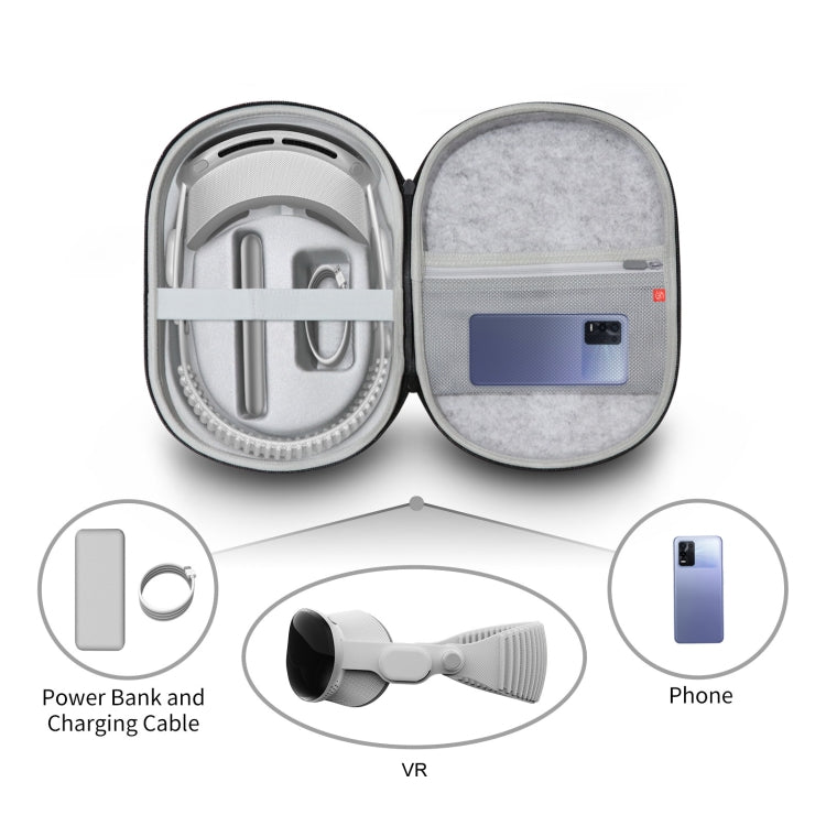 JYS-APP001 For Apple Vision Pro Headset Storage Bag VR Glasses Anti-Scrape Portable Bag