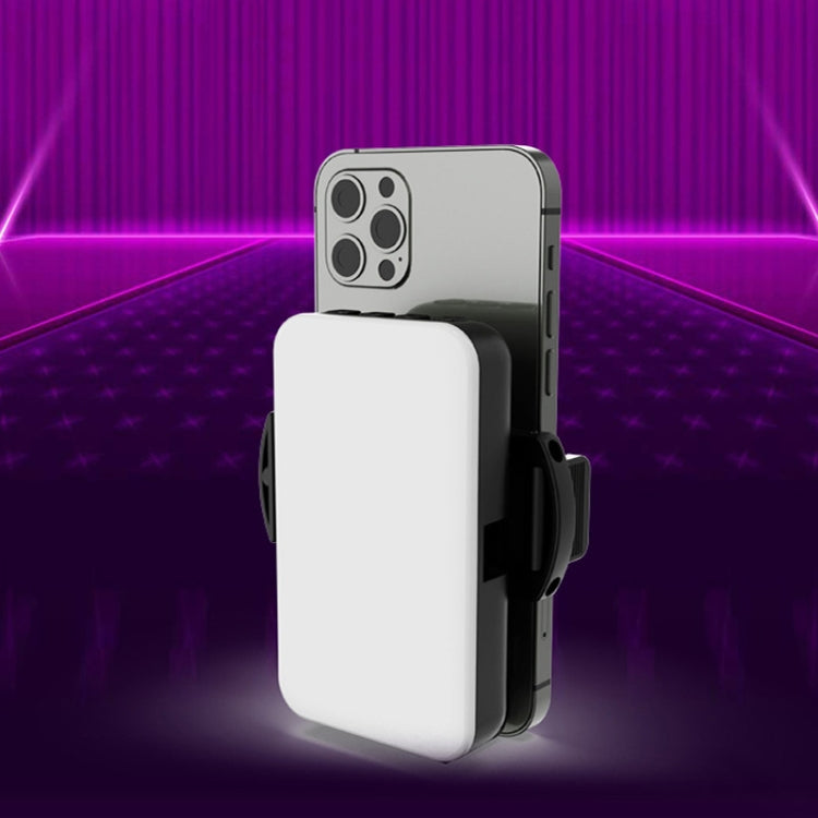 RGB Fill Light Photography Lamp With Hidden Folding Phone Clip & Cold Shoe Interface