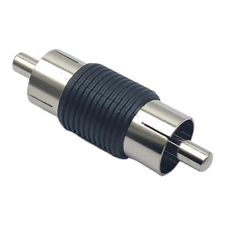 10pcs RCA Lotus Head Straight-through Male Monitoring Audio Adapter AV Butt Joint, RCA Male to RCA Male