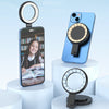 Cell Phone Magnetic Fill Light Portable Photo Pocket Lamp, White, Black
