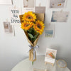 Simulated Flower Arrangement Table Ornament Picnic Photo Props, 5pcs White Daisy Transparent Bag, 5pcs White+Yellow Daisy Transparent Bag