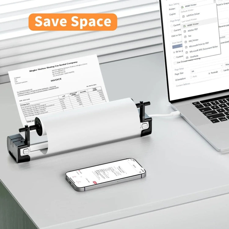 Phomemo M08F Printer Holder For, Holder For A4 Rolls Paper, Holder For Letter Rolls Paper
