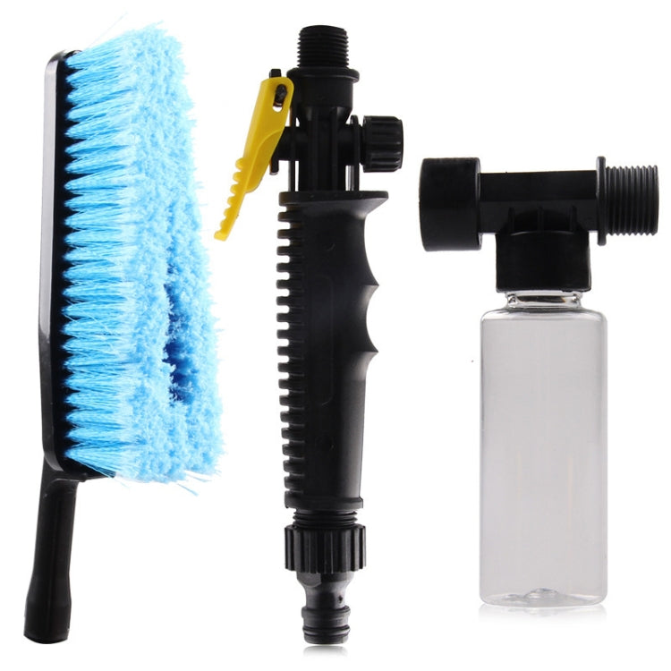 Car Wash Brush Head Soft Bristle Long Handle Brush Spray Foam Bottle