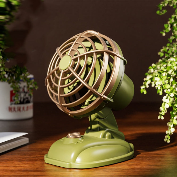 Mini Office Desktop Silent Electrical Fan Desktop Outdoor USB Retro