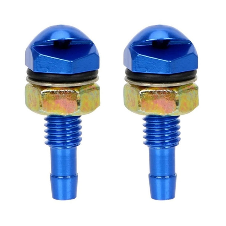 2pcs /Set Automotive Glass Washer Sprayer Aluminum Cap Nozzle